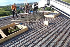 Фото заливки перекрытий бетоном нашей компании